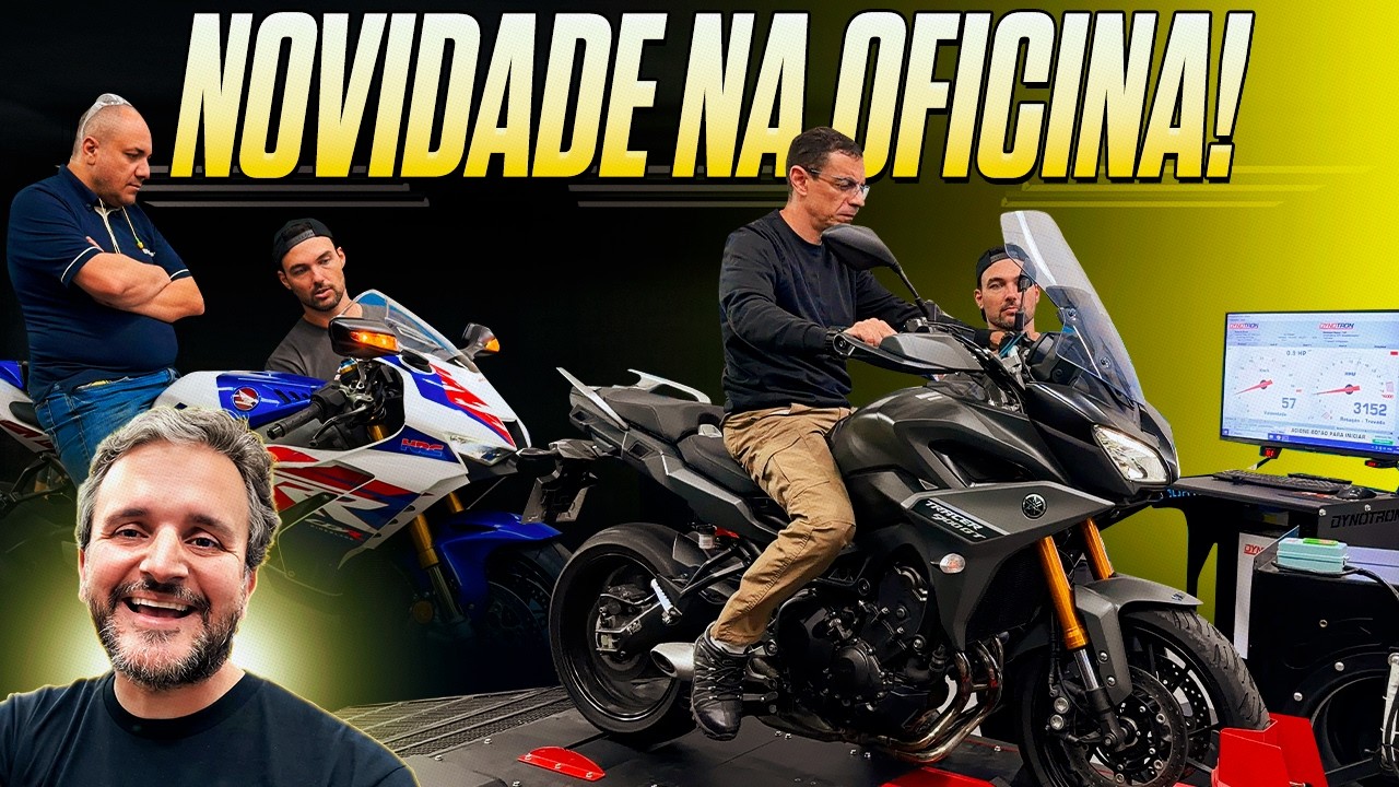 Começamos a preparar as motos na oficina e já testamos várias no dinamômetro!