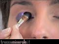 come applicare l'ombretto minerale