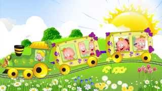 Паровозик. Музыкальный развивающий мультфильм для малышей / The train song for kids.
