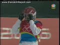 the whole race where lindsey jacobellis ends up giving up the gold in the last stretch.