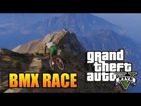 GTA V – Ultimate BMX Bike Race Down a Mountain GTA V – Ultimate BMX Bike Race Down a Mountain