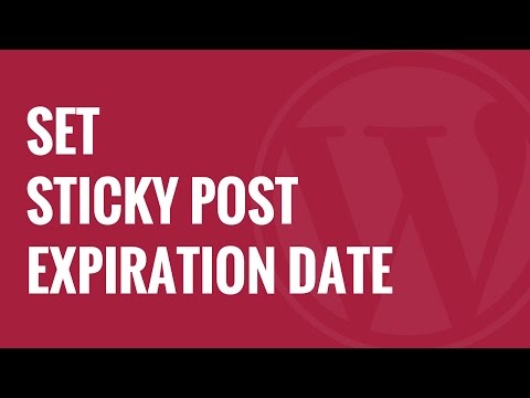 how to sticky a post in wordpress