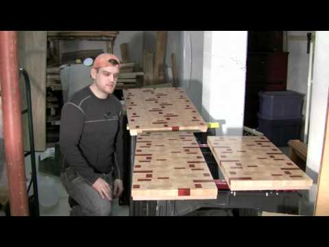 how to fasten butcher block