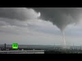 Video courtesy: http://www.youtube.com/user/partiklip A waterspout has passed near Obninsk nuclear power plant on Thursday, some 110 km southeast of Moscow a...