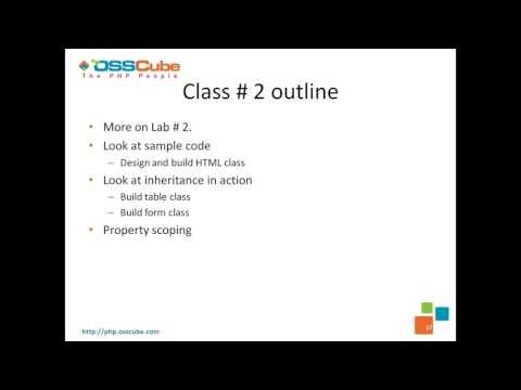 how to define object in php