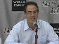 Blazers Press Conference