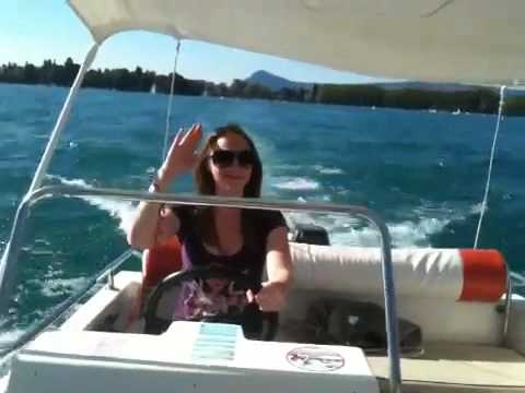 Queen Laura boating!