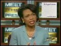Condi Rice Freaks out