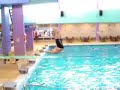 fat kid falls off diving board
