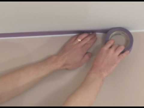 masking tape - Description of Painters Tape, and a method to use for masking trim and ceilings before painting walls. This method can eliminate the common problems that usu...