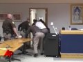 Crazy Murderer Tries Attacking People in Courtroom!