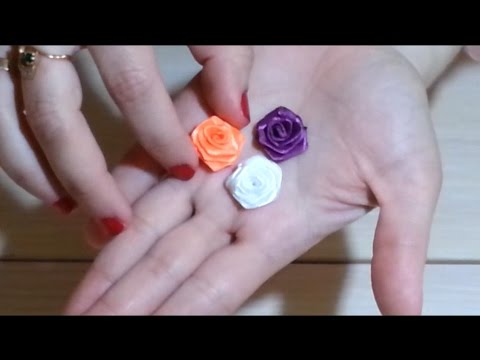 213Розочки из ленты мастер класс