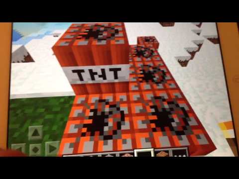 how to detonate tnt in minecraft p.e