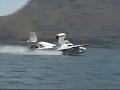 Seaplane amphibian La-4-200 on Skadar Lake, Montenegro