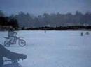 CRF150 ICE RIDING WINTER FUN CRF150 RACING