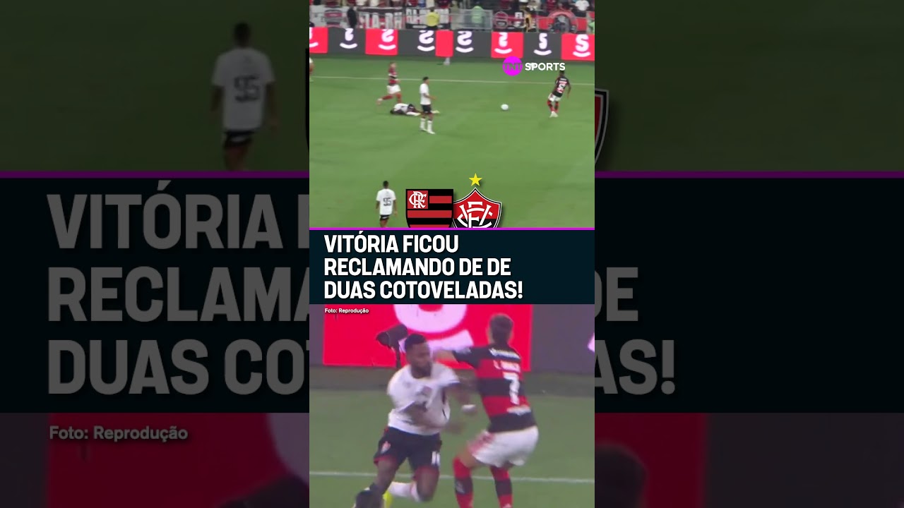 É FUTEBOL OU MMA? O VITÓRIA RECLAMOU DE DUAS COTOVELADAS DOS JOGADORES DO FLAMENGO #shorts