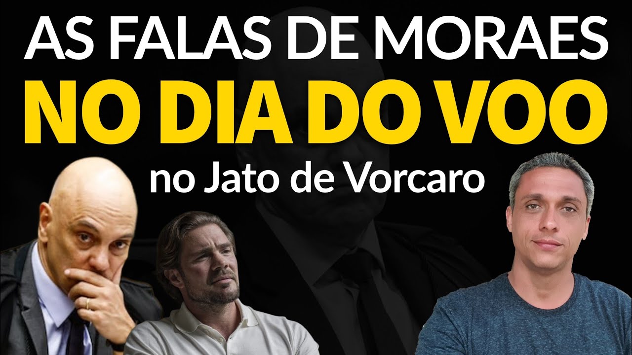 VEJA AS FALAS DO MORAES NO DIA QUE ELE VOOU NO JATINHO DO VORCARO