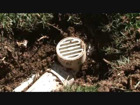 how to unclog landscape drain pipe