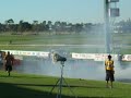 Easternats - HQ Sedan Flying the Aussie Flag in Burnout Comp