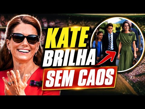 🔥 🎾 KATE BRILHA EM WIMBLEDON COM A FAMÍLIA E SUPERA O CAOS DA REALEZA