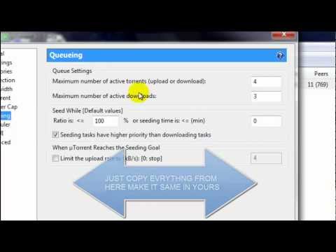 how to improve utorrent speed