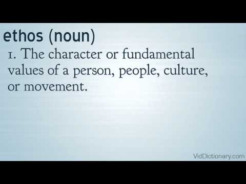 how to define ethos