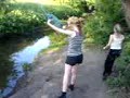 DOP3Y ABBY FALLING IN TH3 RIIV3R! HAHA
