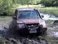 Mitsubishi Pajero TR4 no banhado Mitsubishi Pajero TR4 no banhado
