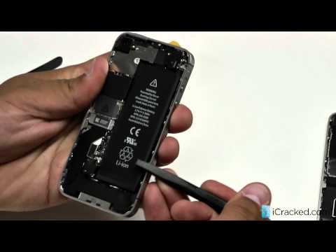 how to remove battery from iphone 4 s