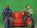 richie stephens performing live on riddim up on the green screen unplugged acoustic style on plush tv channel 118