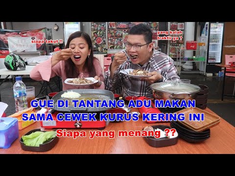 Di Tantang Adu Makan Sama Cewek Kurus di tempat ALL YOU CAN EAT ! ft Sanita Teresia
