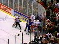 Hasek hit by Tkachuk Hasek hit by Tkachuk