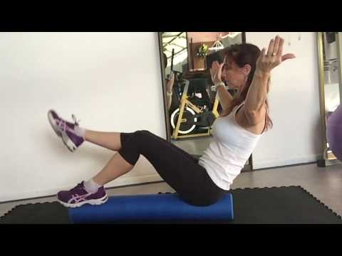 How to… Seated Alternate Leg Lift on a Foam Roller