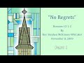 Sermon: No Regrets (part 1)