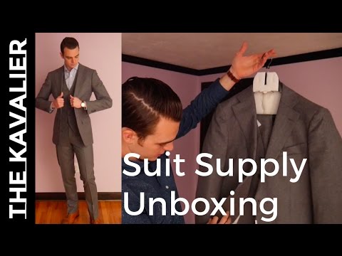Unboxing My First SuitSupply Suit | Pure 120s Wool Suit Review