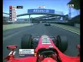 Michael Schumacher overtakes Fisichella Brazil 2006