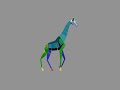 3ds Max BipedAnimation Giraffe Walk