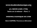 Boris KAPFER, Traverso-Suite en si mineur-Badinerie-BACH
