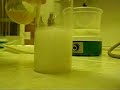 Precipitation of polystyrene