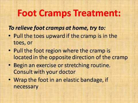 how to relieve toe cramps