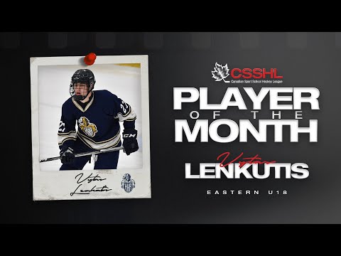 Novermber - CSSHL East U18 player of the month