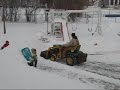 Deere 140 loader in snow Deere 140 loader in snow