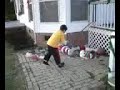 Mexican neighbor kid beats the shtt out of SANTA! Mexican neighbor kid beats the shtt out of SANTA!