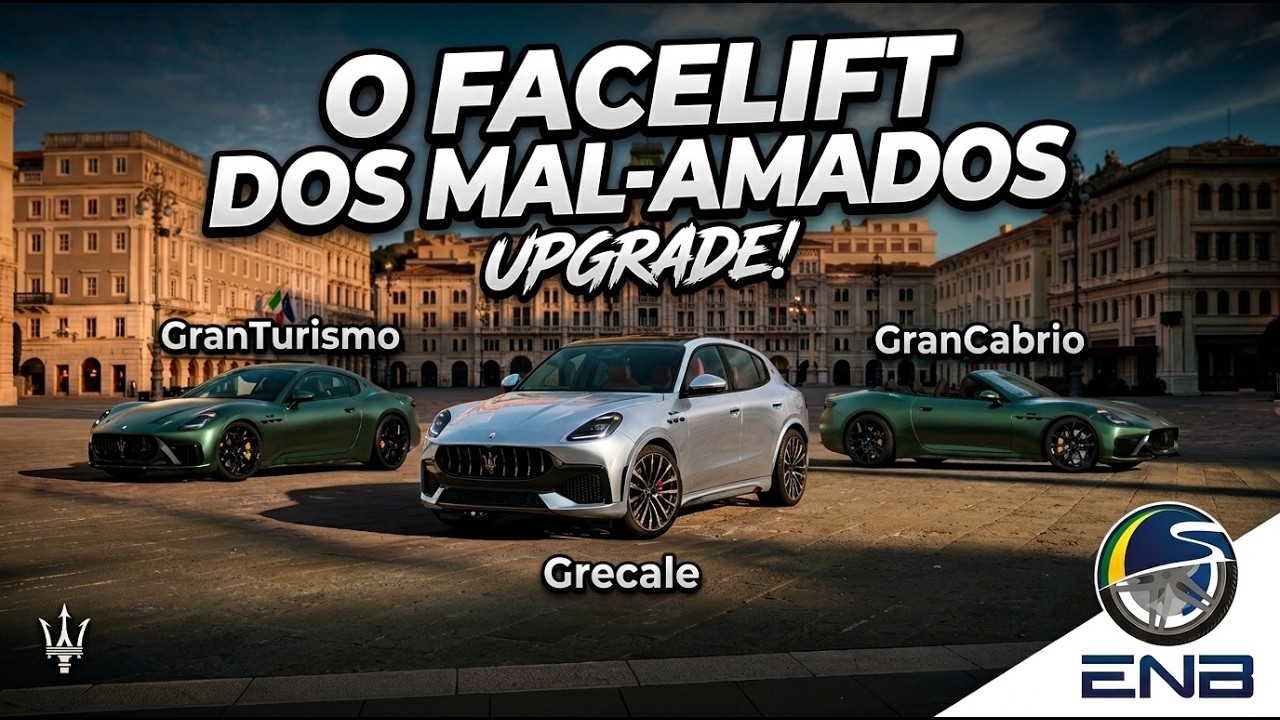 Briefing #454 - Facelift de grupo da Maserati 2027: GranTurismo, GranCabrio e Grecale