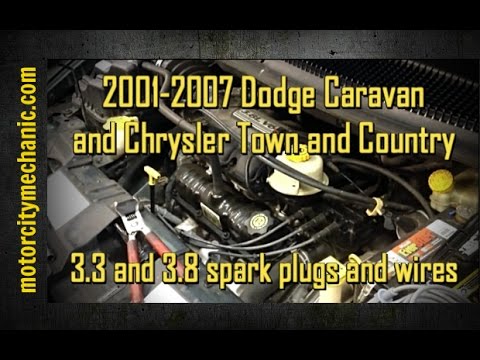 2001-2007 Dodge Grand Caravan and Chrysler Town and Country 3.8 liter spark plug and wire removal