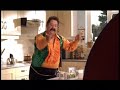 Al tries his hand at spoon throwing. That poor monkey