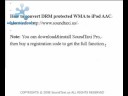 Convert DRM protected WMA to unprotected iPod AAC