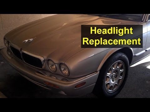 Jaguar head light replacement, single units, inner and outer – Auto Repair Series