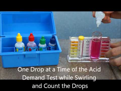 how to test a pool with a test kit