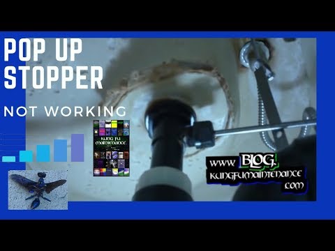 how to remove a bathroom sink stopper